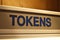 Tokens - Sign on Dispensing machine