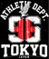 Tokyo Athletic sport typography, t shirt graphics, vectors