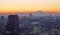 Tokyo cityscape and Mountain fuji at twilight