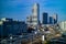 Tokyo cityscape with railways metro system, top view from Tokyo Skytree. Tokyo, Japan