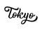 Tokyo hand lettering