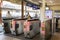 Tokyo, Japan, 04/04/2017: Turnstiles in the subway in a large Asian metropolis