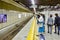 Tokyo, Japan - 12 November, 2019, People Traveling  In Tokyo Subway or Metro Lines in Tokyo City, Japan at November 12, 2019