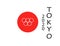 TOKYO JAPAN 2020 Olympic games in Tokyo. Olympic rings in flag and text. On white background
