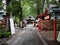 Tokyo, Japan - 27 8 19: The front of Tanashi shrine tucked away in a small neighbourhood