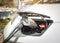 TOKYO, JAPAN - APR 12, 2018 : Electric car EV Car Power Charge Station with Fuel Charger cable Clean power Technology