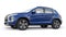 Tokyo. Japan. April 6, 2022. Mitsubishi ASX 2020. Blue compact urban SUV on a white uniform background with a blank body
