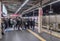 TOKYO, JAPAN - FEBRUARY 5, 2019: Tokyo Metro Stop with Many People. Their Are Waiting Train