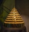 Tokyo, Japan - July 26, 2017: Close up of a beautiful tower of golden ferrero rocher chocolate, in a convention in the