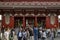 Tokyo - Japan, June 17, 2017; Tourists at Edo era Hozomon entrance of Sensoji, also known as Asakusa Kannon Temple, Asakusa