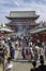 Tokyo - Japan, June 17, 2017; Tourists walking to Edo era Hozom