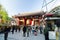 Tokyo, Japan - November 21, 2013: Tourists at the entrance of Sensoji temple.