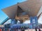 TOKYO, JAPAN - November 23, 2013: Entrance of Tokyo Big Sight to the 43rd Tokyo Motor Show