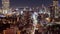 Tokyo, Japan- November 6, 2019: 4K time lapse video of Birdseye view of minato main roads under Tokyo tower in the city traffic