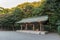 TOKYO, JAPAN - OCTOBER 07, 2015: Imperial Meiji Shrine Garden located in Shibuya, Tokyo shrine that is dedicated to the deified sp