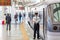 TOKYO, JAPAN - OCTOBER 30, 2019: Seibu Shinjuku Railway station in Shinjuku, Tokyo, Japan, Train Driver is waiting to depart.