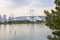 Tokyo, Japan, Odaiba Island. Rainbow bridge.