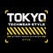 Tokyo japan streetwear y2k style colorful slogan typography vector design icon illustration. Kanji translation Tokyo