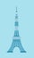 Tokyo landmark building / architecture illustration Tokyo tower