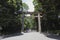 Tokyo Meiji Jingu largest wooden Torii