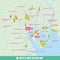 Tokyo metropolitan area competition location map / English