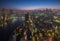 Tokyo night scene, panoramic view