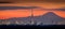 Tokyo night view with Mt.Fuji and Tokyo skytree