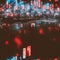 Tokyo nights illuminated lights abstract ai generated art background seq 9 of 21