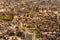 Tokyo residence aerial view, crowded cityscape