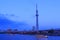 Tokyo Skytree and Sumida river in Tokyo at dusk