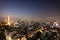 Tokyo tower and streets during sunset