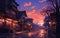 Tokyo Twilight Captivating Evening in the Japanese City. Generative AI