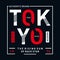 Tokyo typography design for t shirt print and other uses - Vector illustration