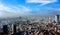 Tokyo urban panoramic view with fuji, Japan