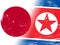 Tokyo Versus North Korea Dprk Nuclear Hope 3d Illustration