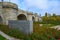 Toledo Bridge, 18th century, in Madrid Rio Park, Madrid, Spain