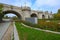 Toledo Bridge, 18th century, in Madrid Rio Park, Madrid, Spain