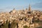 Toledo - Cathedral and old town in morning light