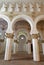 Toledo - Mudejar archs from Synagogue Santa Maria la Blanca.