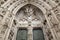 Toledo - South gothic portal of Cathedral Primada Santa Maria de Toledo
