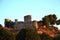 Toledo, Spain old town cityscape, castle