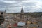 Toledo Tower against a Cloudy Sky