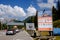 Toll booth in the Dolomites for the Tre Cime panoramic road