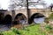 Toll bridge over the river Derwent.