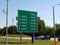 Toll Road signage with prices according to axles