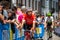 Tolmezzo, Italy May 20, 2018: Professional Cycling shortly before a hard montain stage