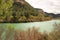 Tolosa reservoir surrounded by vegetation and mountains