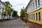 Tolstoy Street with view of Holy Resurrection Rynkovaya Church, Vitebsk, Belarus