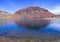 Toluca, Mexico. Mountain mirroring in a lagoon of the Sun in the Nevado de Toluca, Mexico.