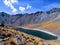 TOLUCA, MEXICO. Panoramic view of the Nevado de Toluca National Park, located at 4600 meters above sea level. Laguna del Sol can b